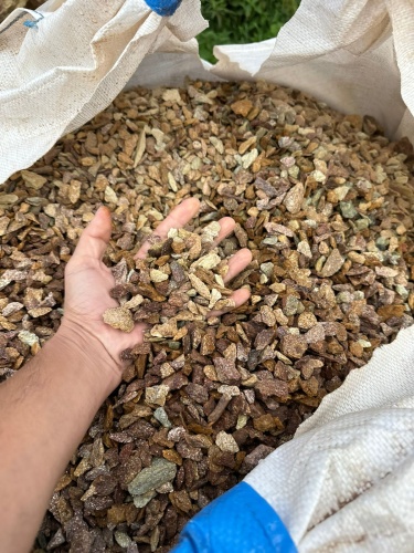 Златолит персиковый декоративная каменная крошка купить в Альметьевске